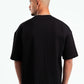 BLACK HEAVY RIBBED BOX-TEE