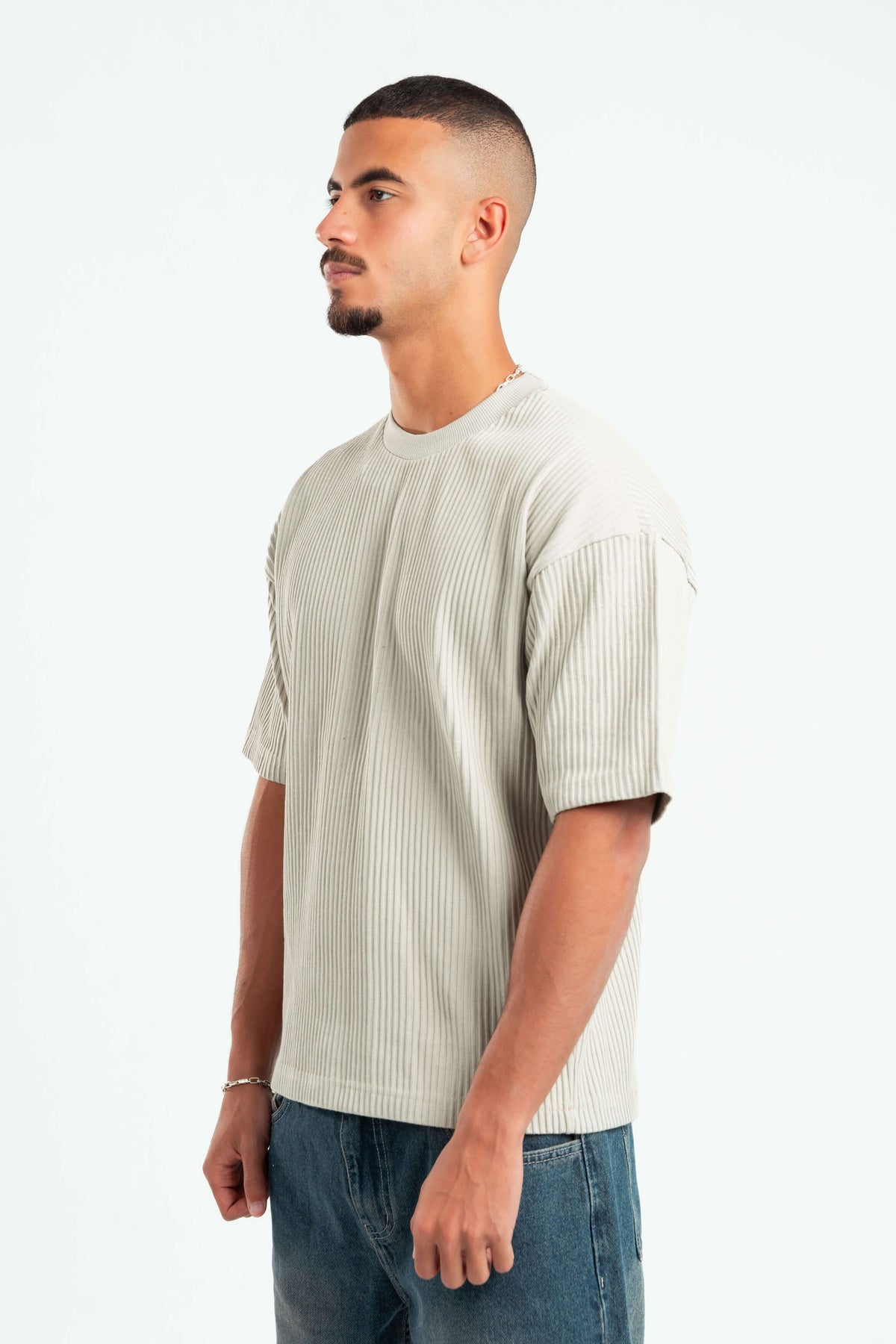 LIGHT MINT HEAVY RIBBED BOX-TEE