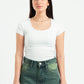 OFF-WHITE ESSENTIAL WIDE NECK TOP