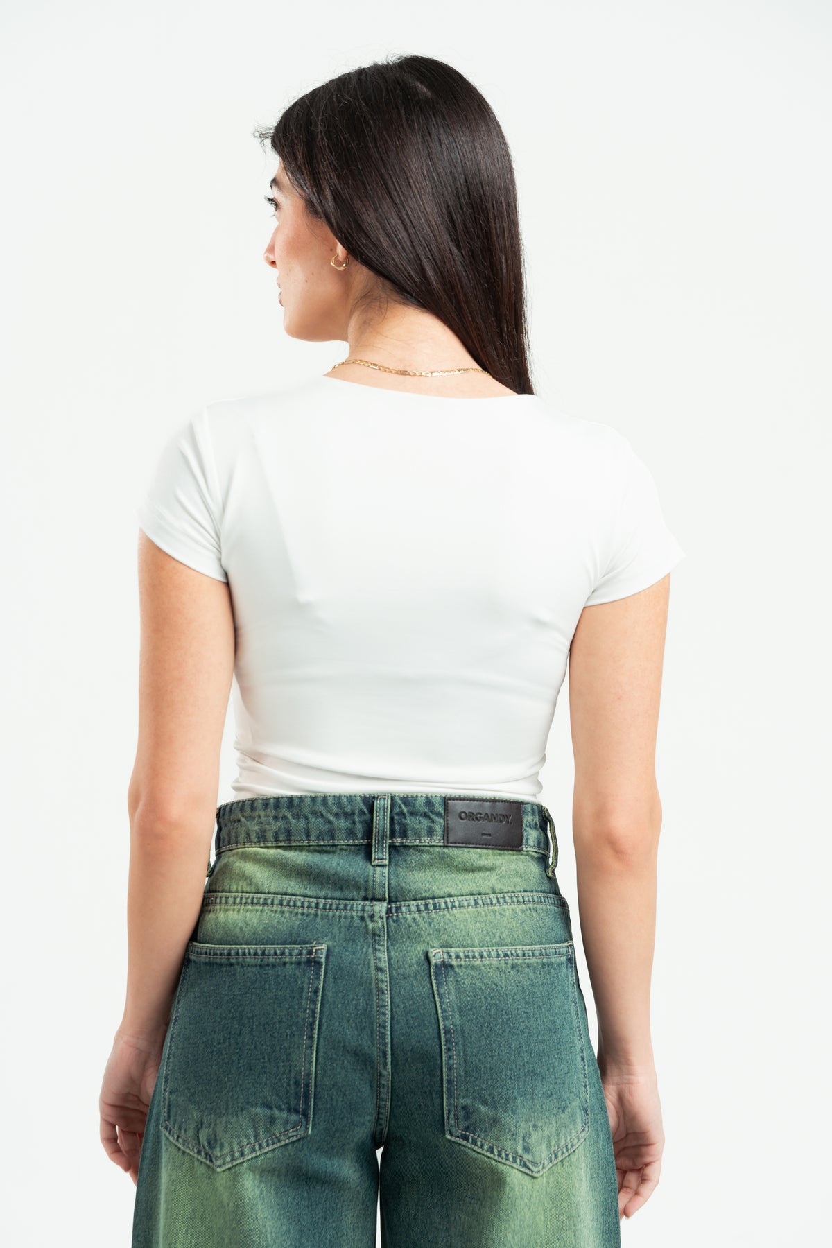 OFF-WHITE ESSENTIAL WIDE NECK TOP