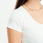 OFF-WHITE ESSENTIAL WIDE NECK TOP