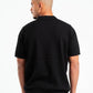BLACK WAVY TEXTURE KNIT POLO 03