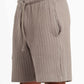 GREY WAVY PLEATED SHORT