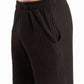 BLACK WAVY PLEATED SHORT