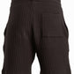 BLACK WAVY PLEATED SHORT