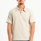 LIGHT MINT RIBBED QUARTER ZIPPER