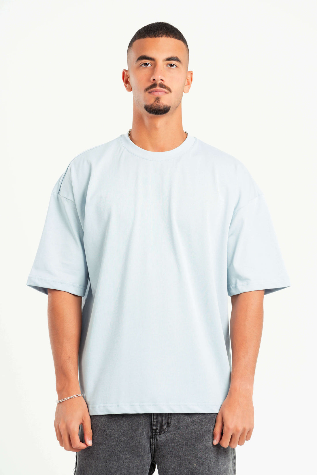 SKY-BLUE HEAVY WEIGHT BOX-TEE