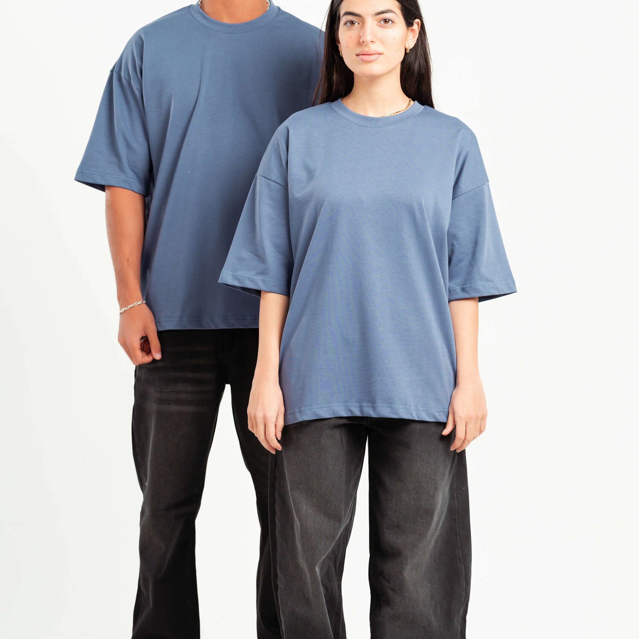 LIGHT NAVY HEAVY WEIGHT BOX-TEE