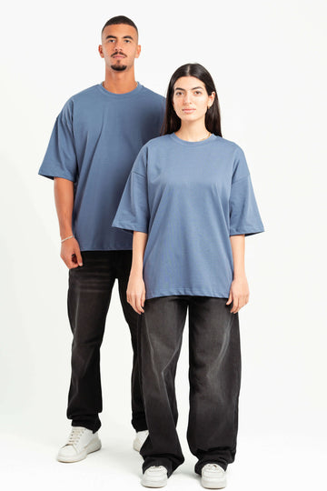 LIGHT NAVY HEAVY WEIGHT BOX-TEE