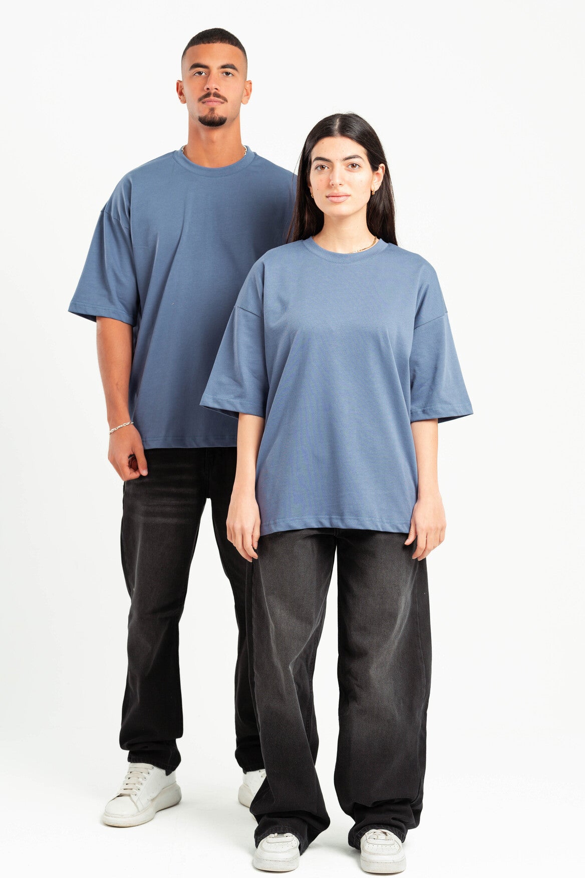LIGHT NAVY SUMMER MELTON BOX-TEE
