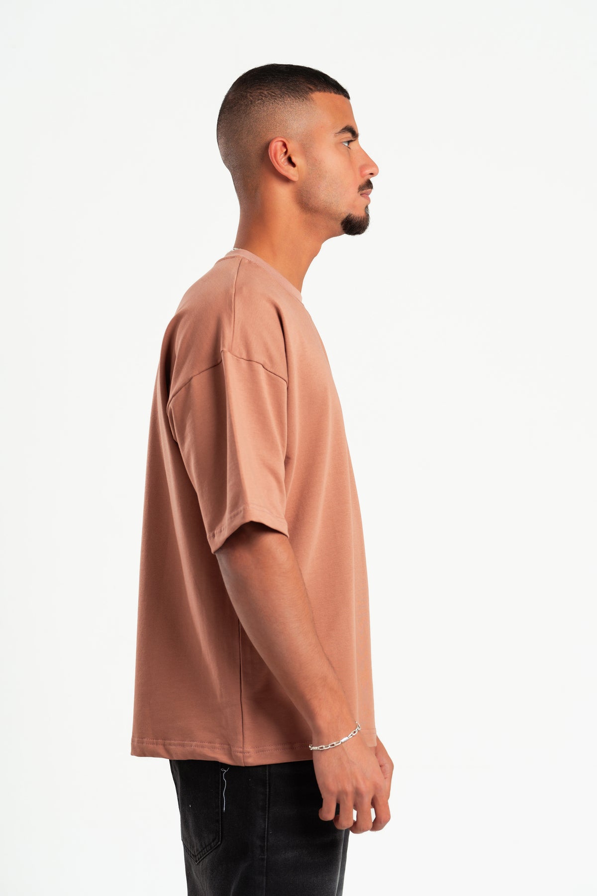 SALMON SUMMER MELTON BOX-TEE