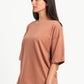 SALMON SUMMER MELTON BOX-TEE