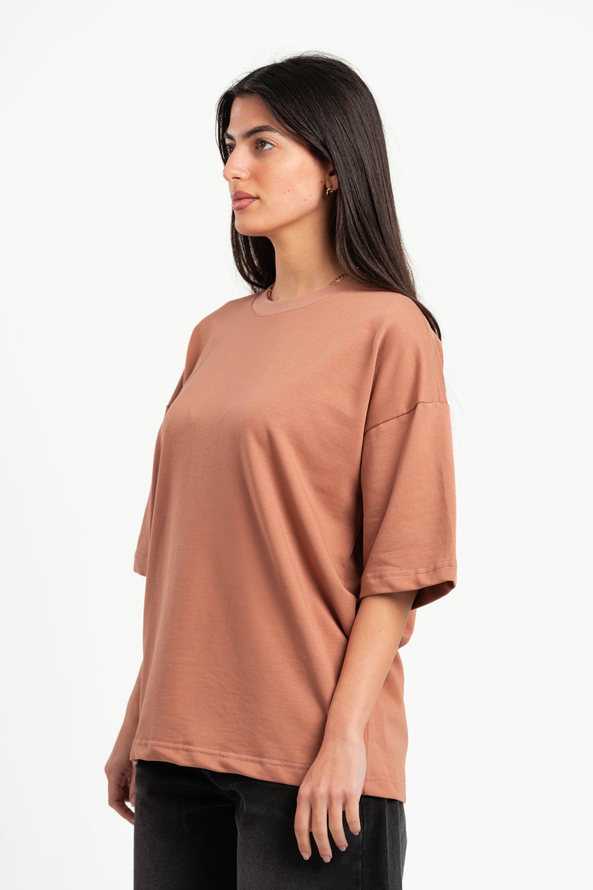 SALMON SUMMER MELTON BOX-TEE