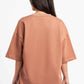 SALMON SUMMER MELTON BOX-TEE