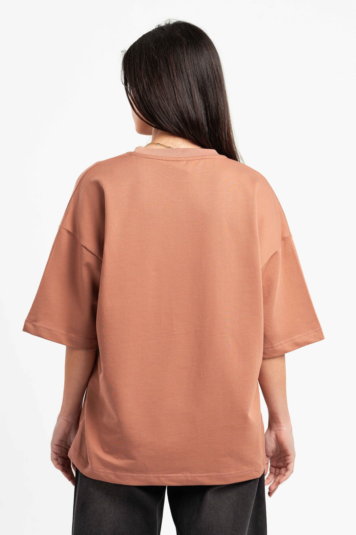 SALMON SUMMER MELTON BOX-TEE