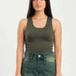 FOREST GREEN SLEEVELESS TOP