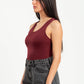 BURGUNDY SLEEVELESS TOP