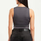 DARK GREY SLEEVELESS TOP