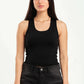 BLACK SLEEVELESS TOP