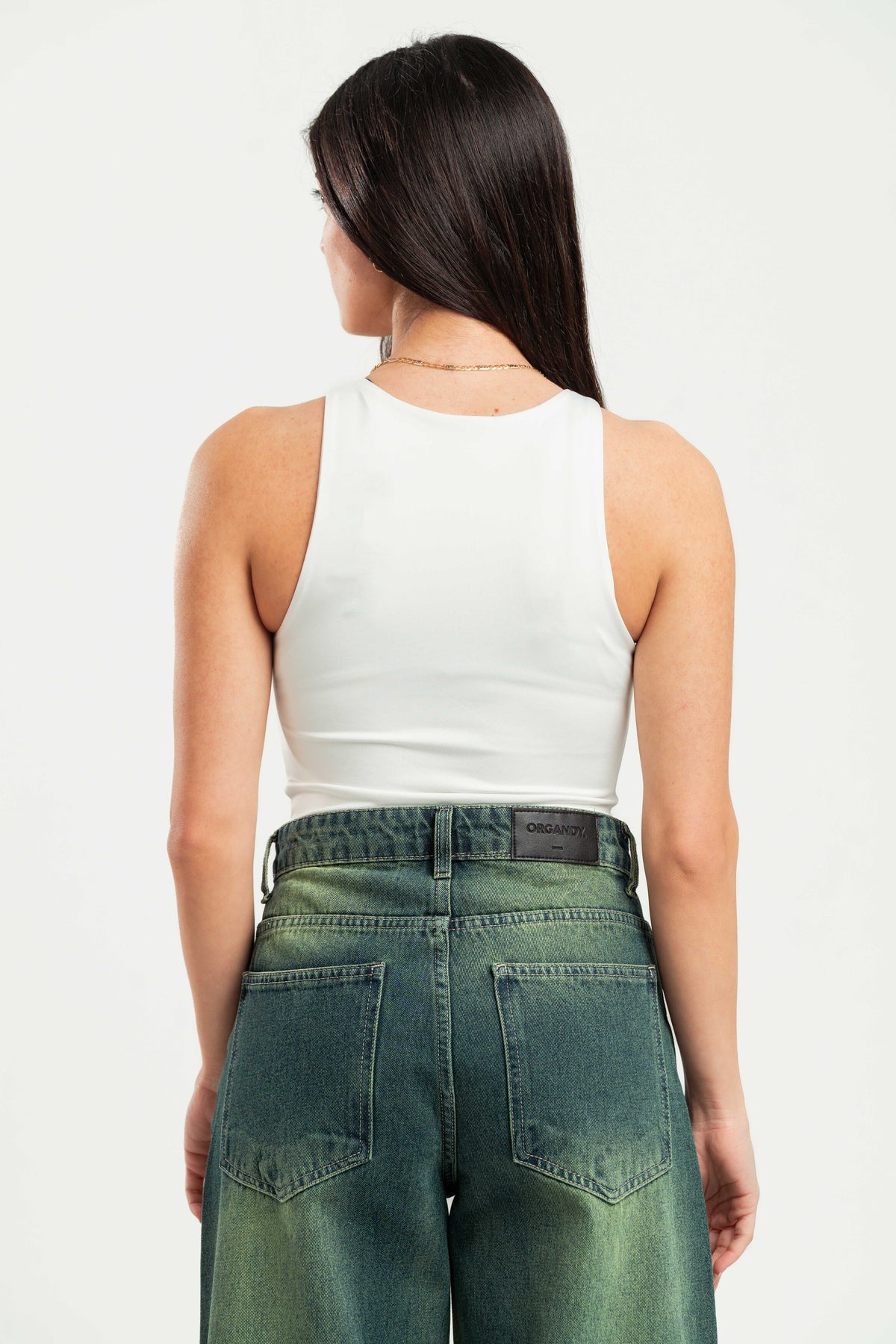 OFF-WHITE ROUND NECK BODYSUIT