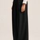PLEATED STRIPED PANTS
