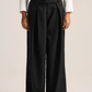PLEATED STRIPED PANTS