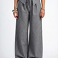 GREY PINSTRIPE TIE PANTS