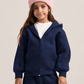 NAVY BLUE LITTLE ONES ESSENTIAL ZIP UP HOODIE