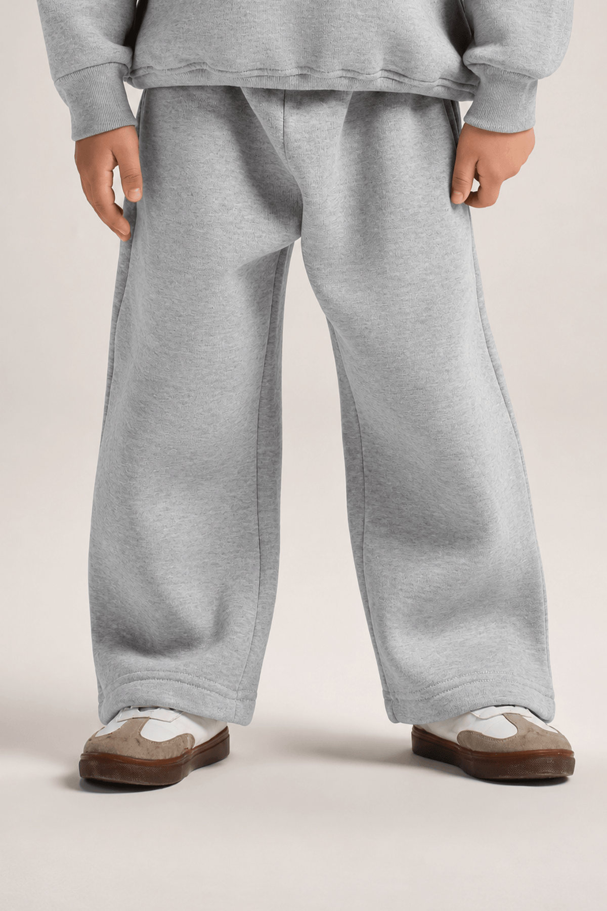 ASH GREY LITTLE ONES RELAXED-FIT SWEATPANT
