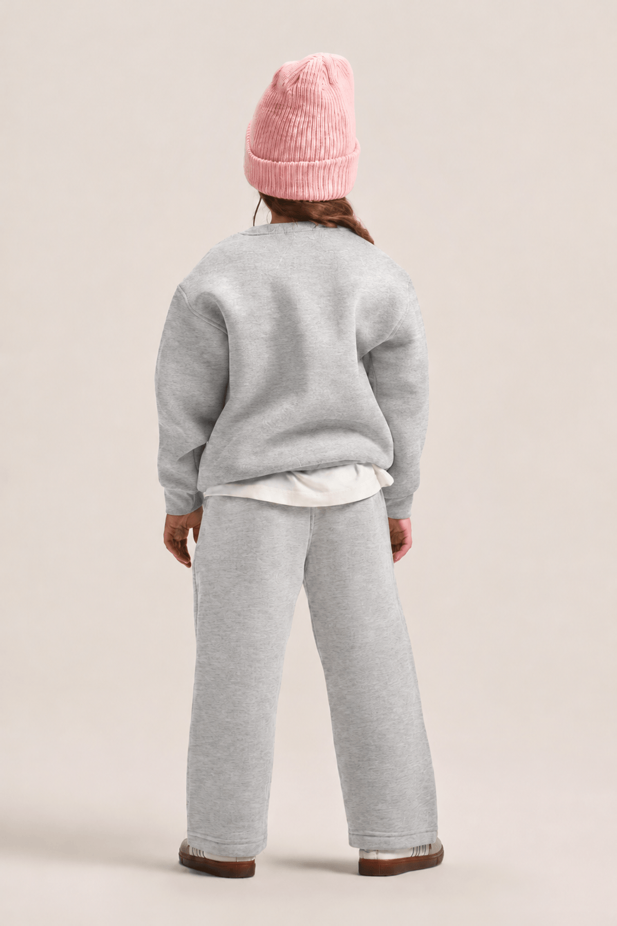 ASH GREY LITTLE ONES RELAXED-FIT SWEATPANT