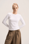 ROUND NECK LONG SLEEVE TOP