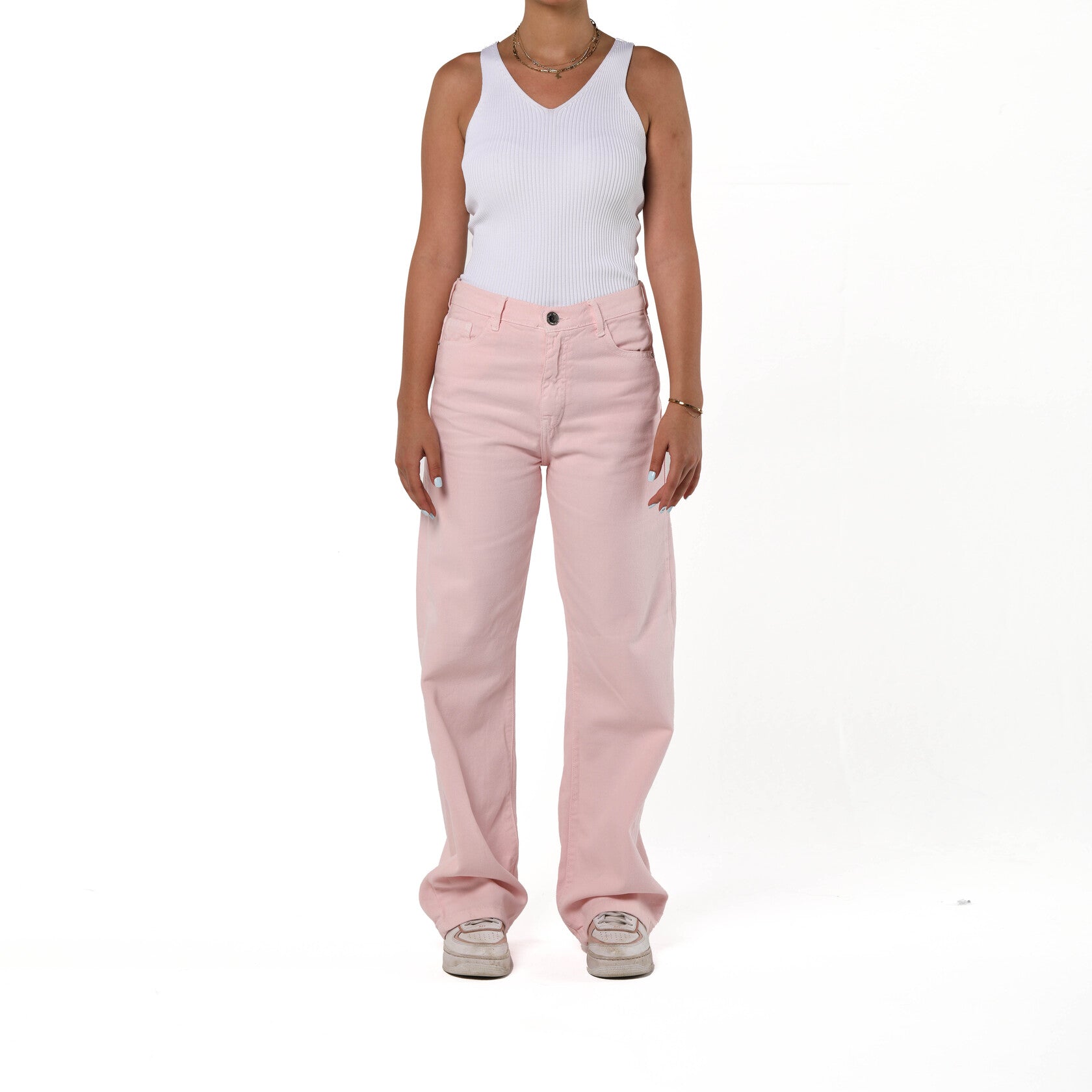 PINK DENIM PANTS