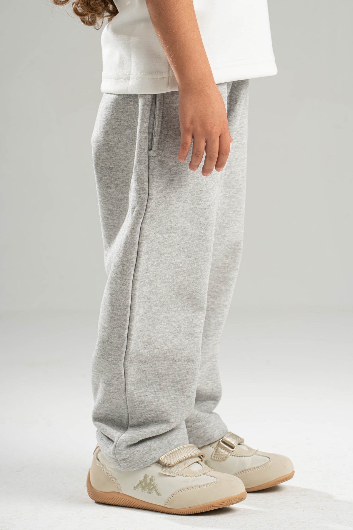 ASH GREY LITTLE ONES RELAXED LIGHTWEIGHT SWEATPANTS