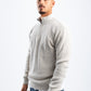BEIGE KNITTED QUARTER ZIP