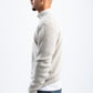 BEIGE KNITTED QUARTER ZIP