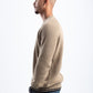 DOUBLE STRIPE DARK BEIGE PULLOVER