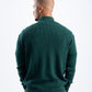 TEAL KNITTED QUARTER ZIP
