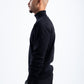 BLACK KNITTED TURTLENECK