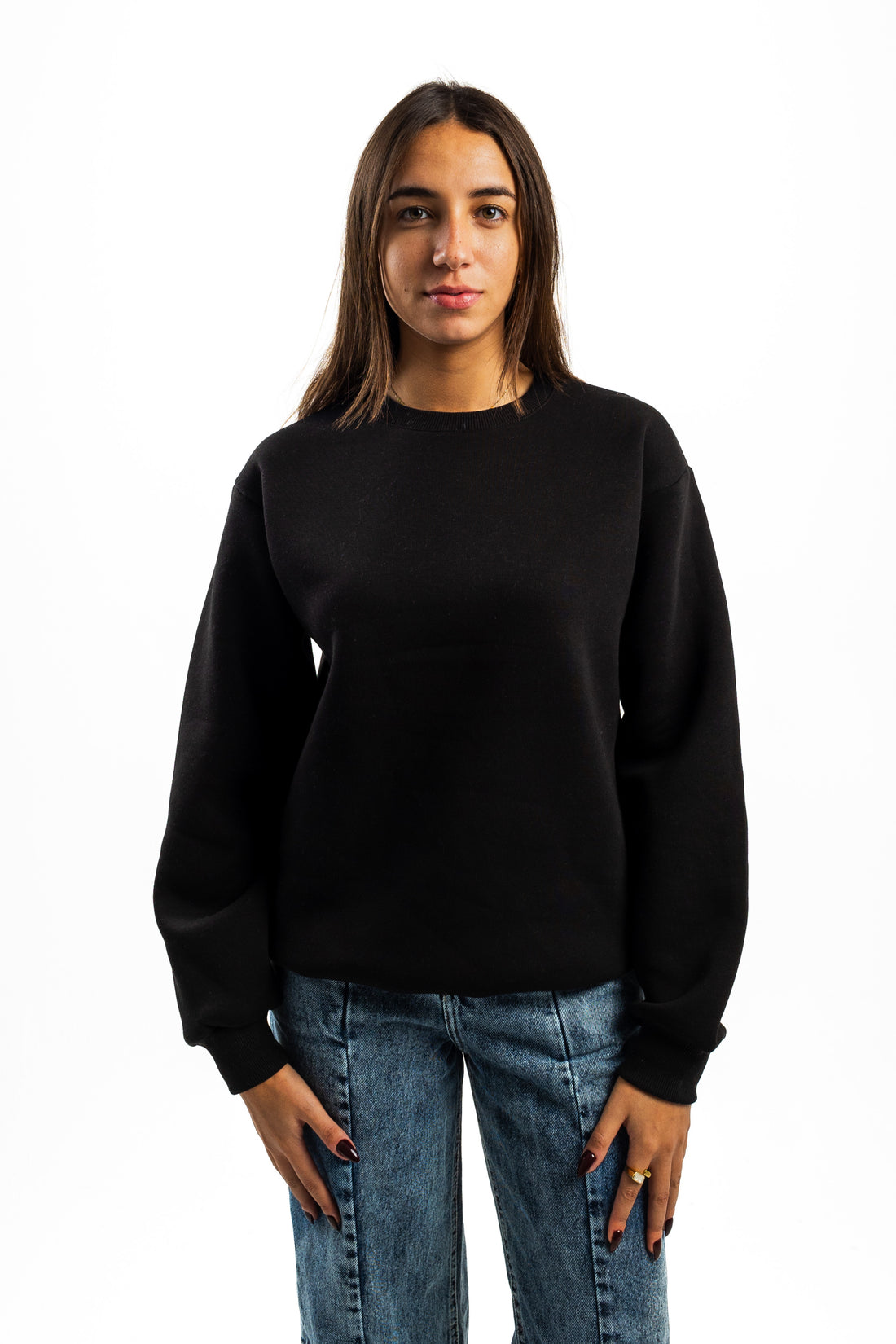 BLACK CREWNECK