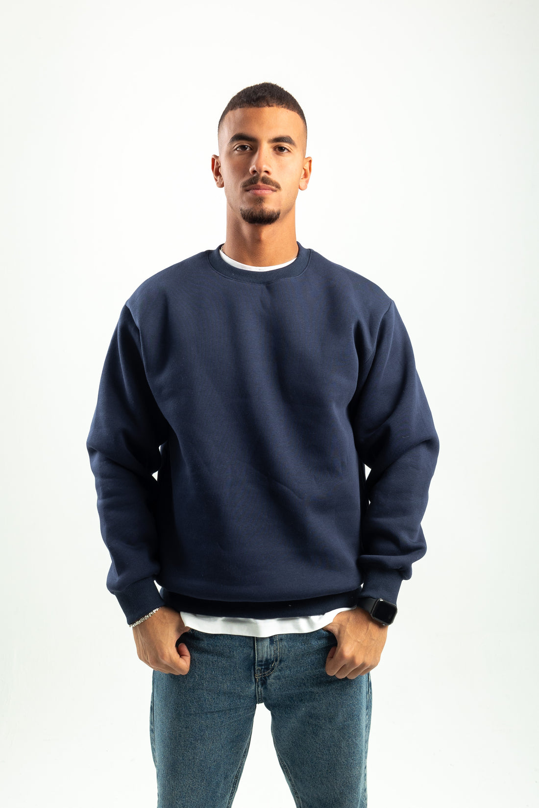 NAVY BLUE CREWNECK