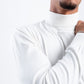 OFF-WHITE KNITTED TURTLENECK