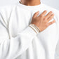 DOUBLE STRIPE OFF-WHITE PULLOVER