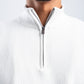 OFF-WHITE KNITTED QUARTER ZIP