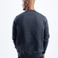GREY STITCHED KNITTED CREWNECK