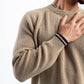 DOUBLE STRIPE DARK BEIGE PULLOVER