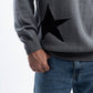 CHARCOAL STAR CREWNECK