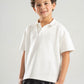 OFF WHITE LITTLE ONES OPEN COLLAR POLO